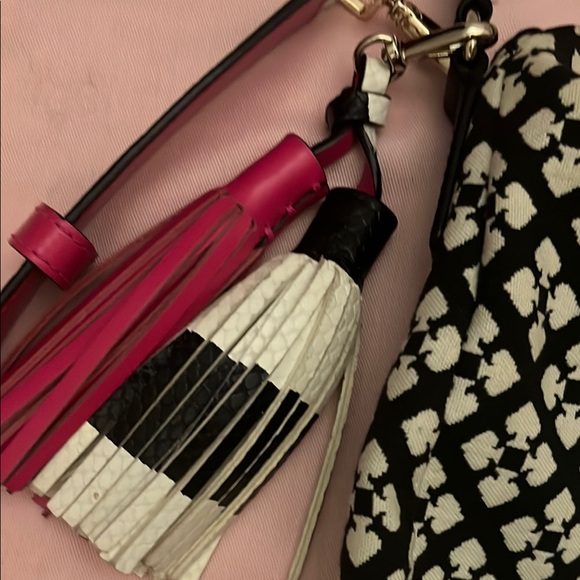 Kate Spade Black and Pink Geometric Shoulder Bag - Picture 3 of 5